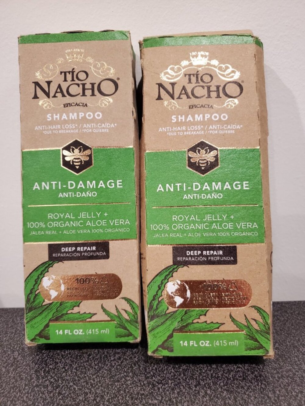 Tio Nacho Shampoo Anti-hair Loss Damage Royal Jelly + Organic Aloe Vera 14oz
